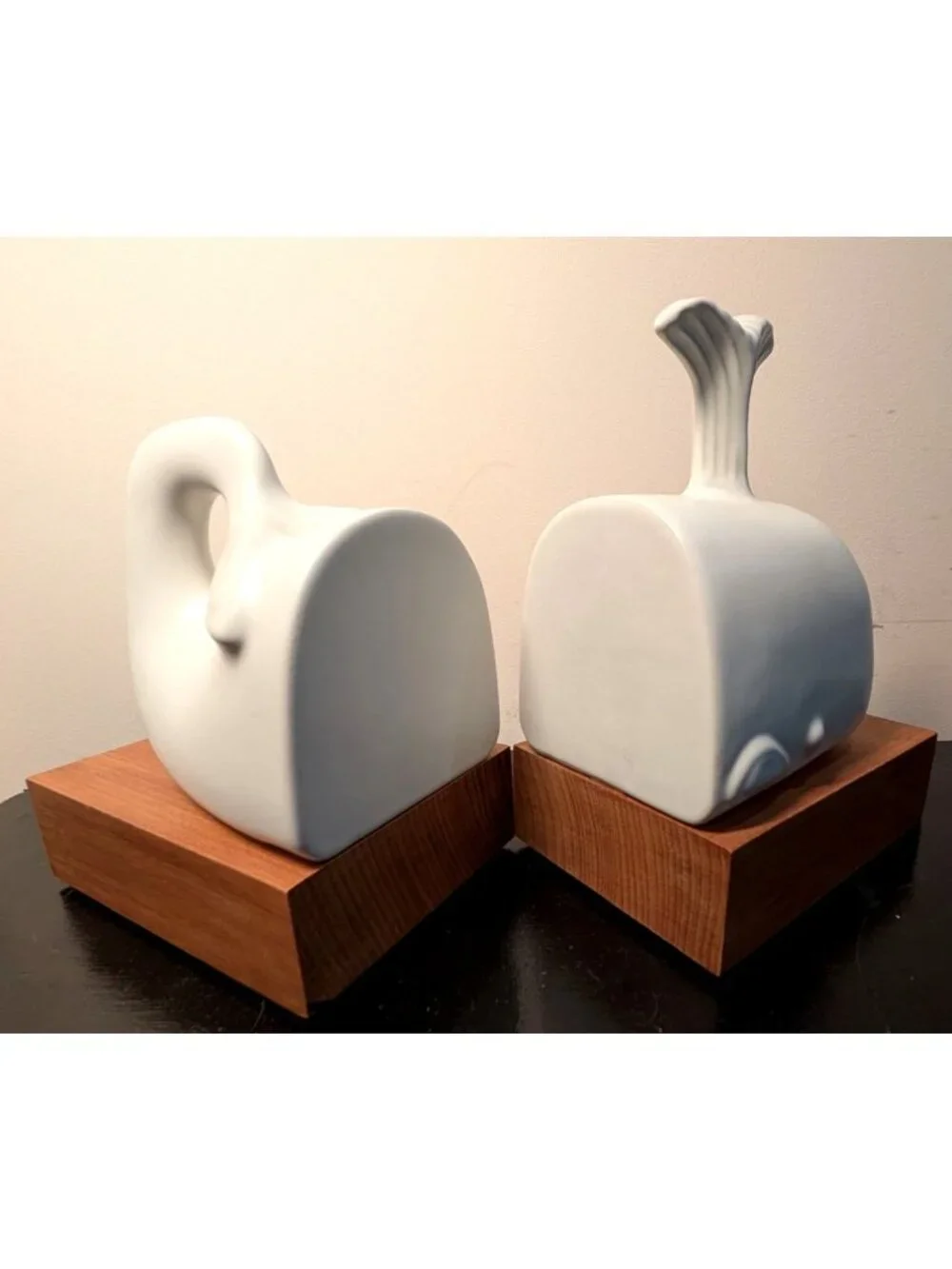 Rare Jonathan Adler Menagerie Whale Bookends, A Pair